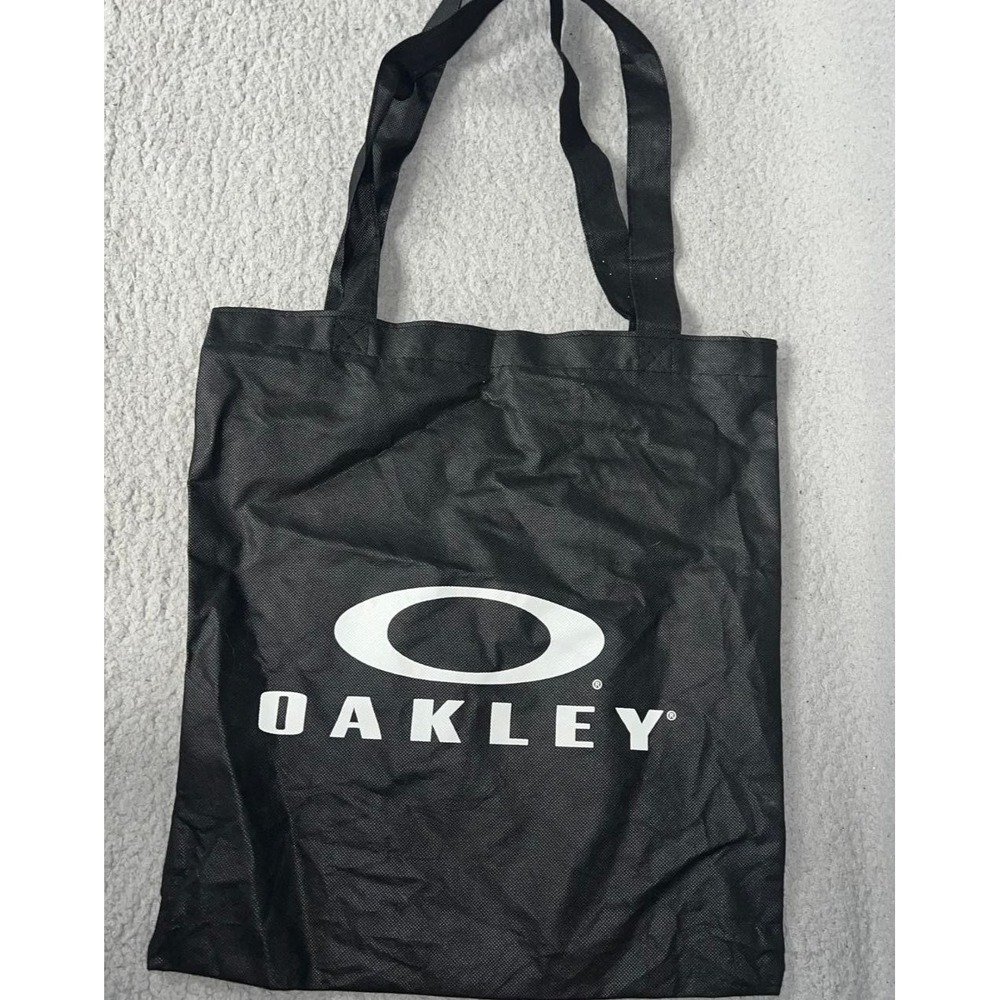 Oakley Essential Canvas Tote Bag Blackout Spellout Logo Shoulder Bag *Rare*